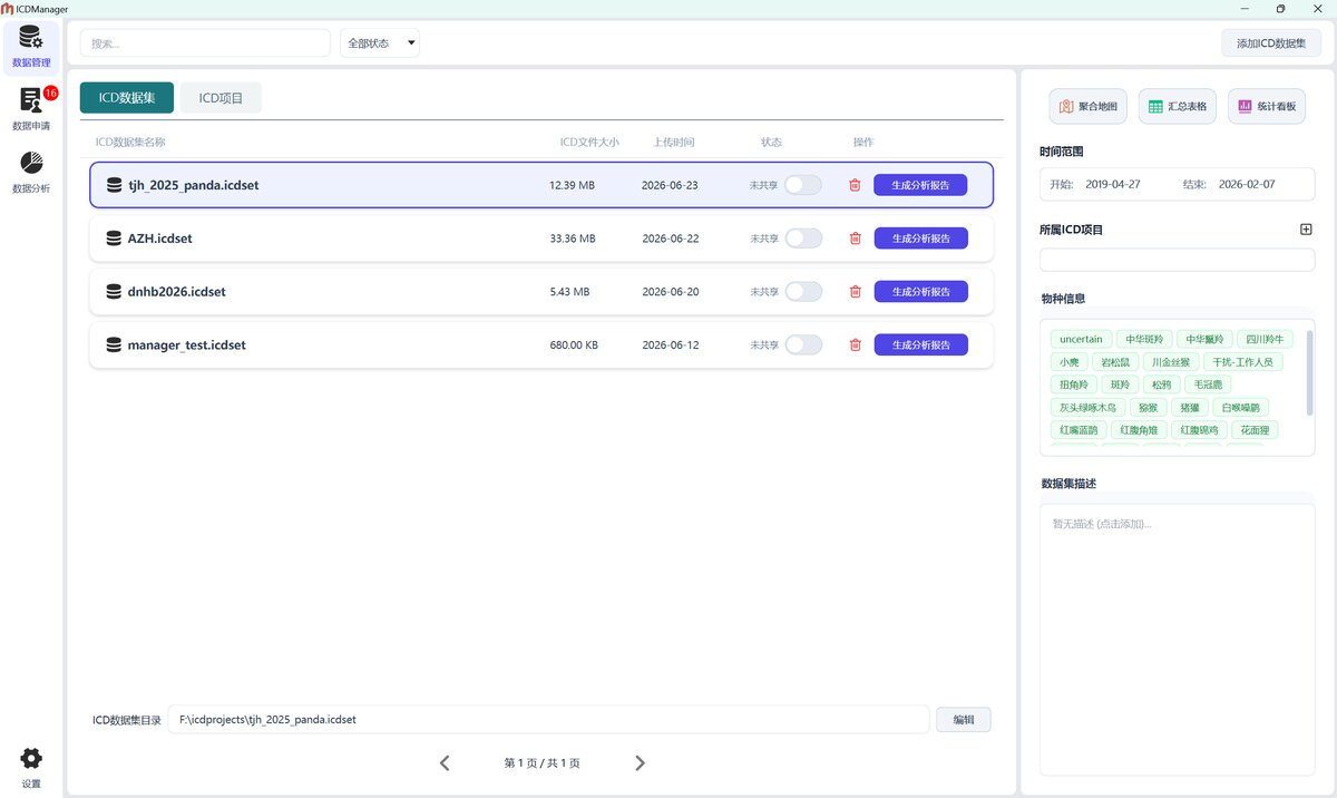 ICDManager 软件整体界面